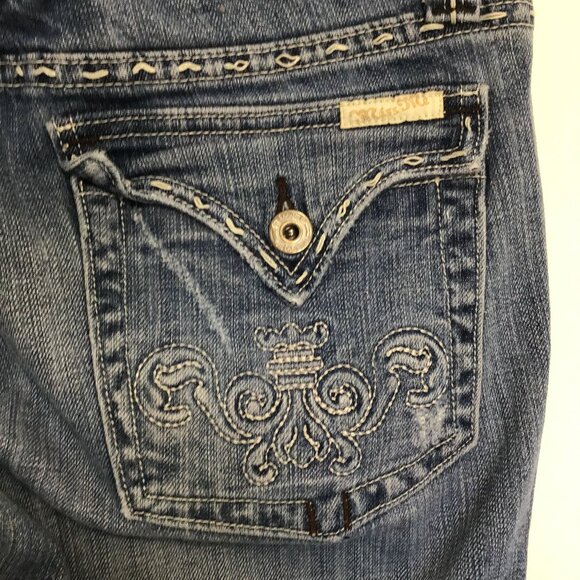 Miss Me Y2K Low Rise Boot Cut Jeans Size 30 - Picture 8 of 13